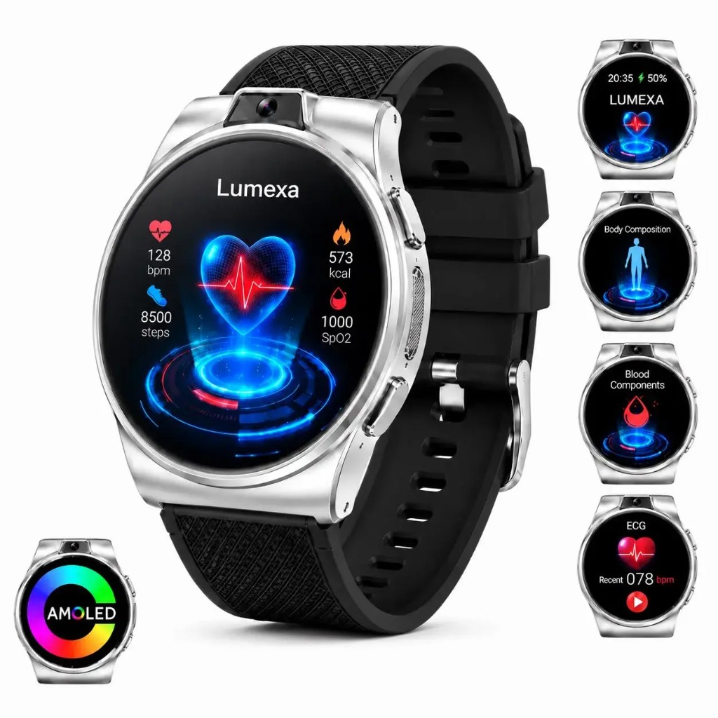 Kit completo Lumexa™: dashboard Health, display AMOLED e quadranti extra