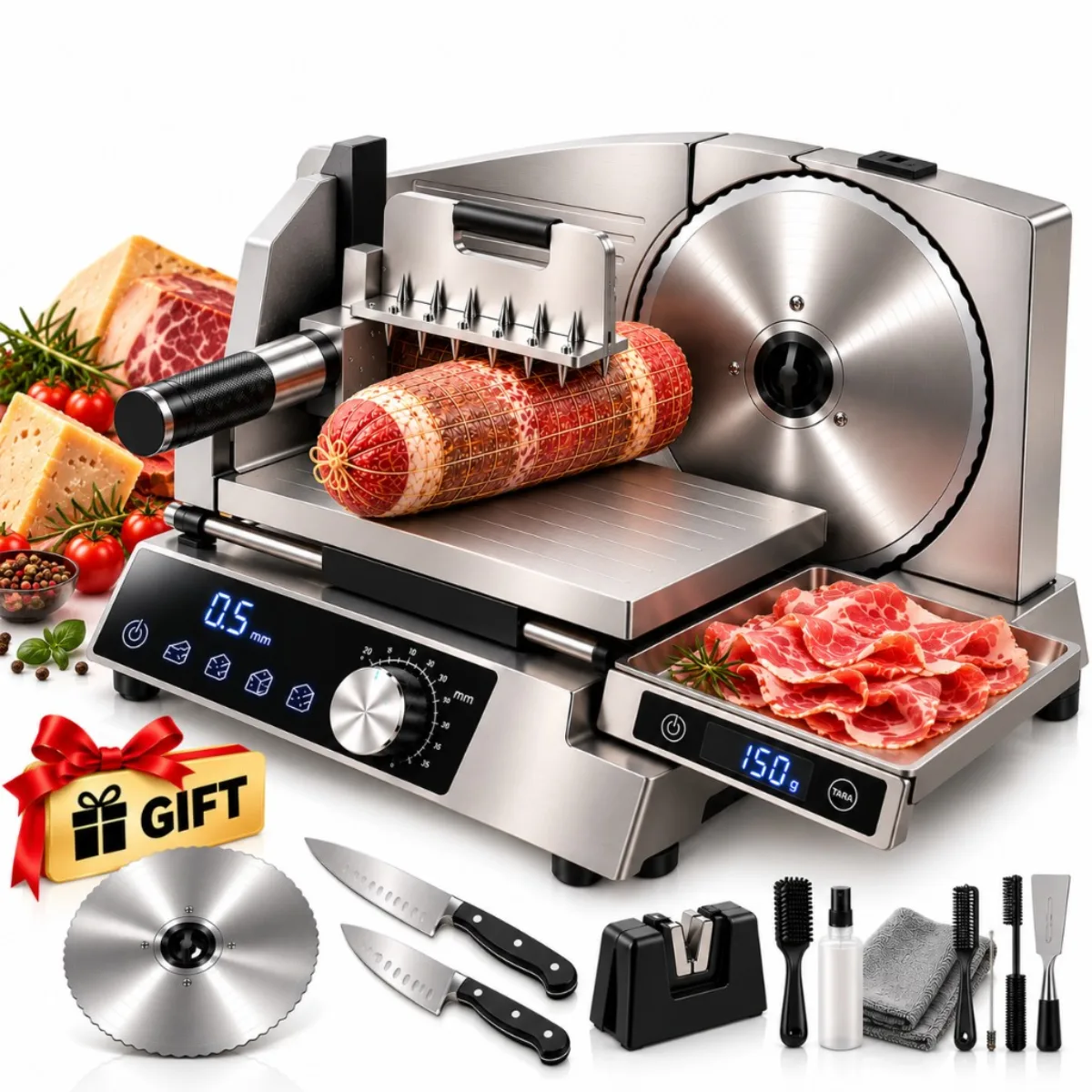 Silver Slicer Paket mit 2 Messern, Reinigungsset und Ersatzklinge