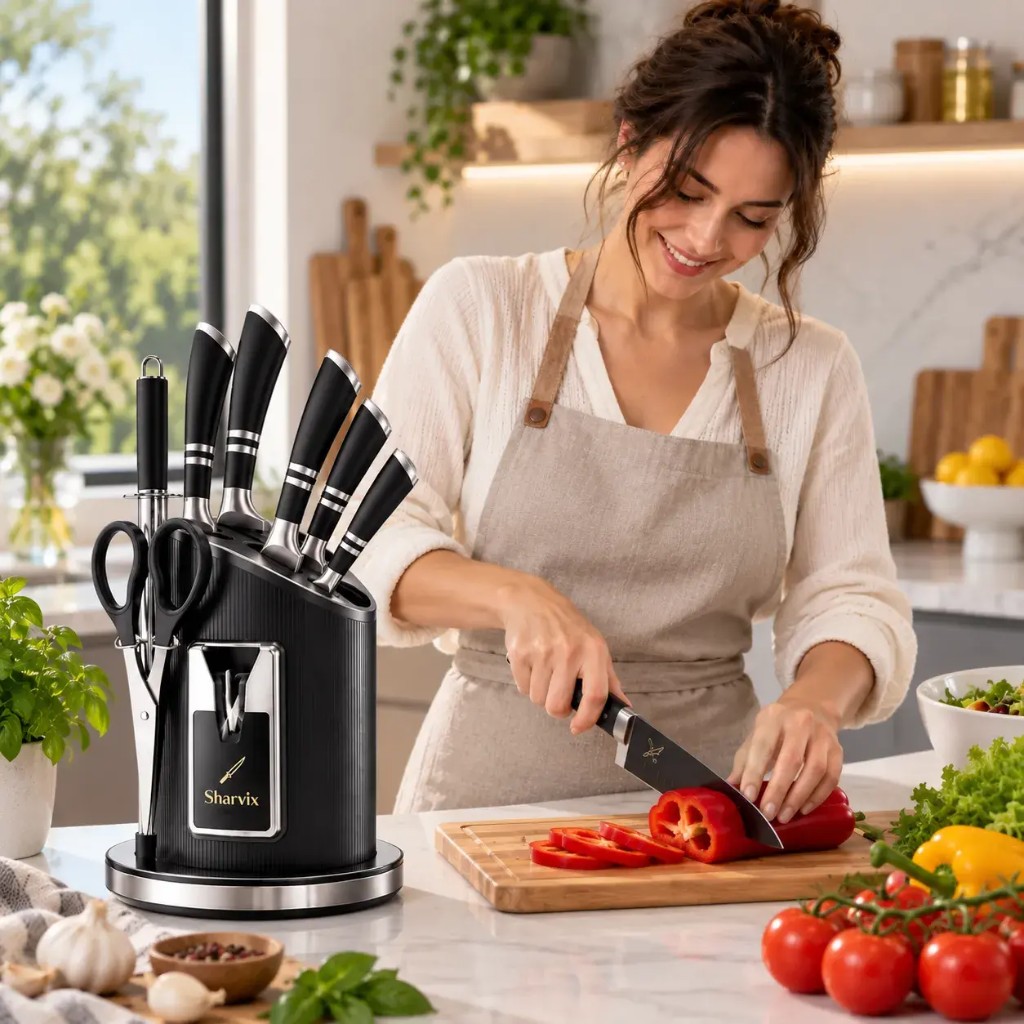 Sharvix manico ergonomico in uso quotidiano