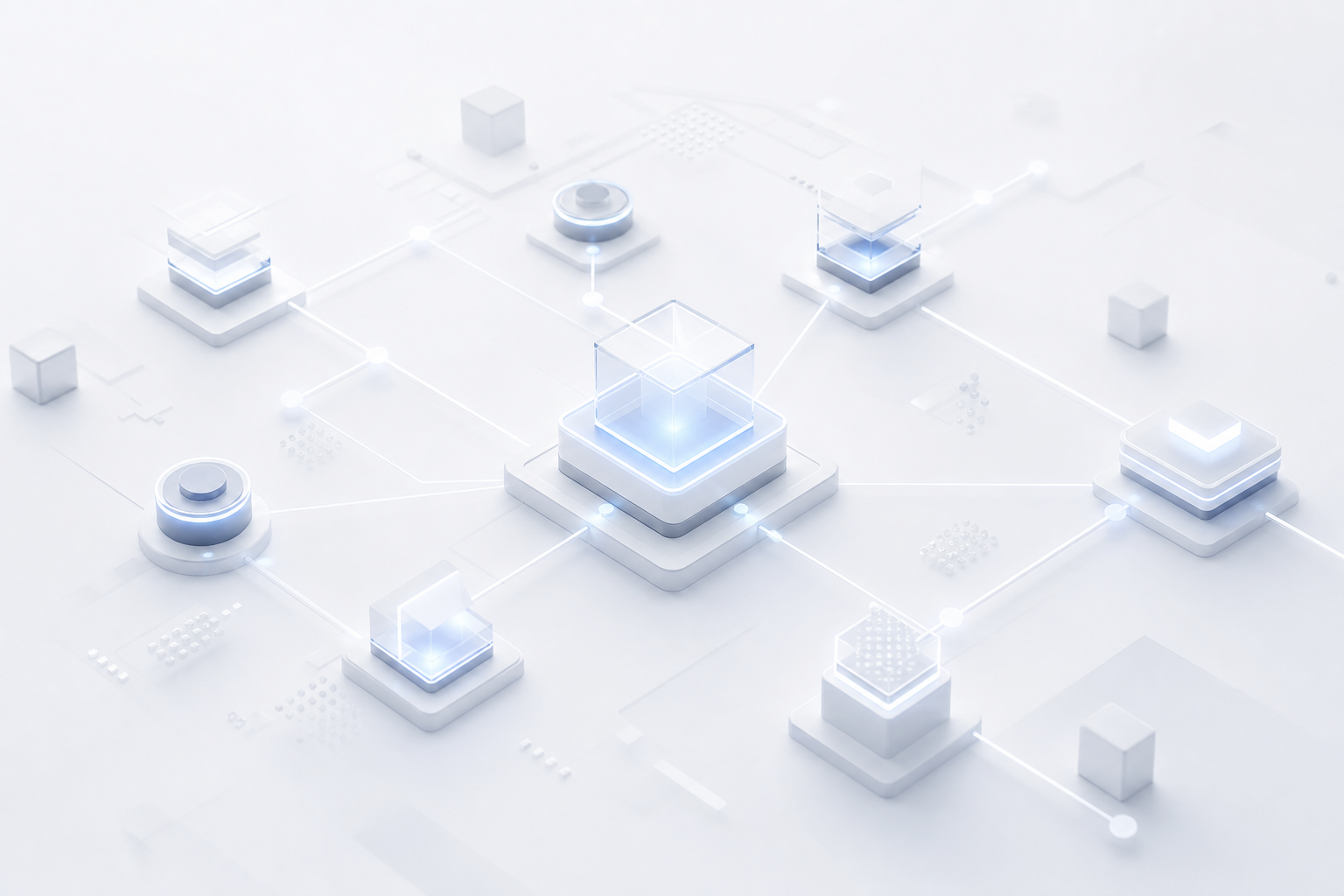Technology network illustration