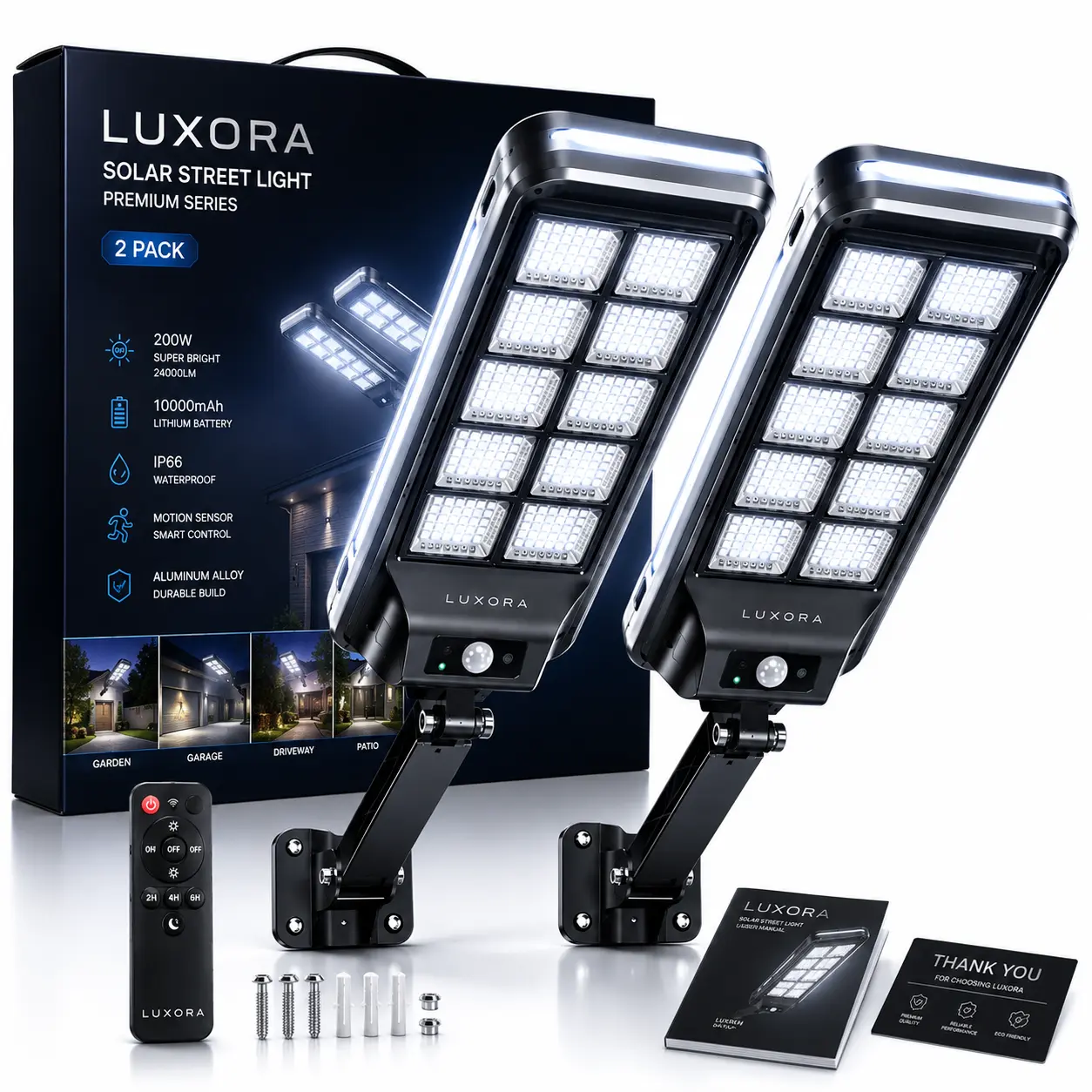 LUXORA™ – Inteligentne lampy solarne